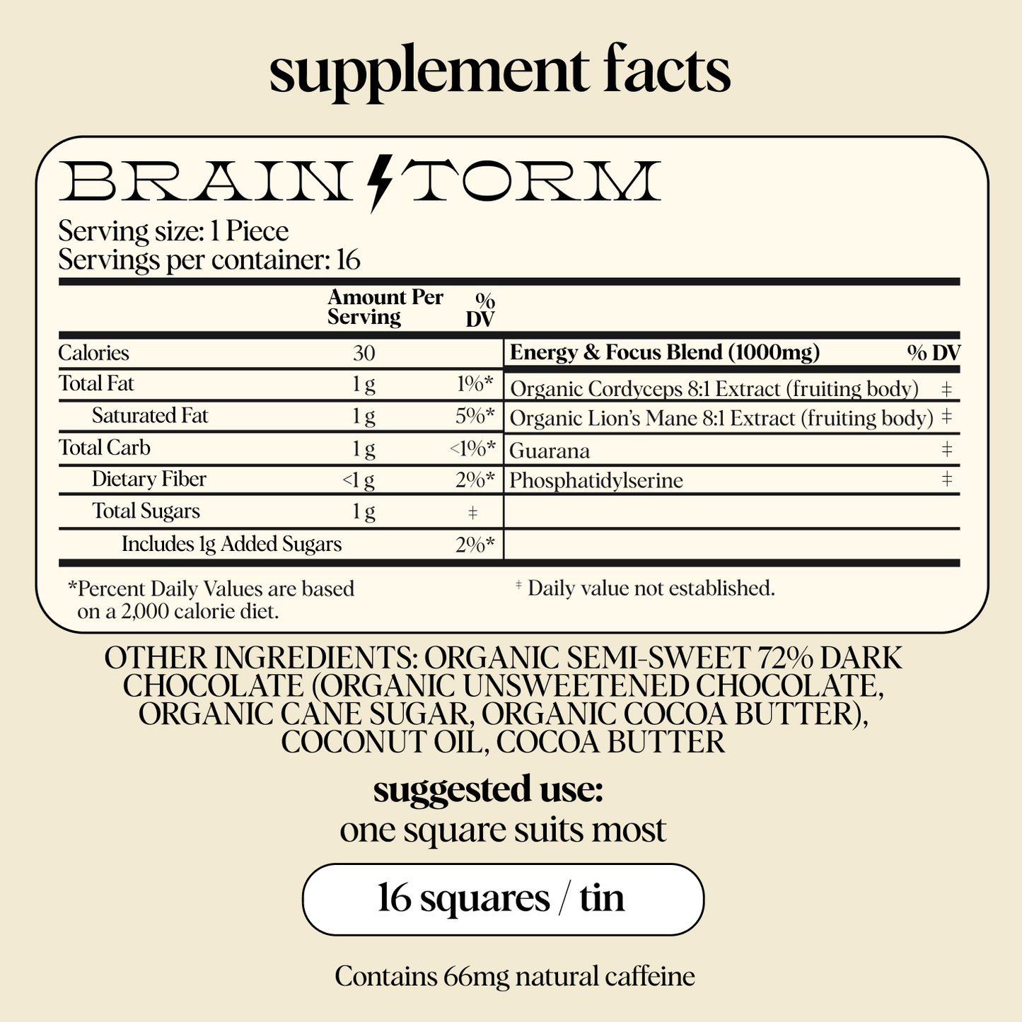 Brainstorm Functional Mushroom Chocolates